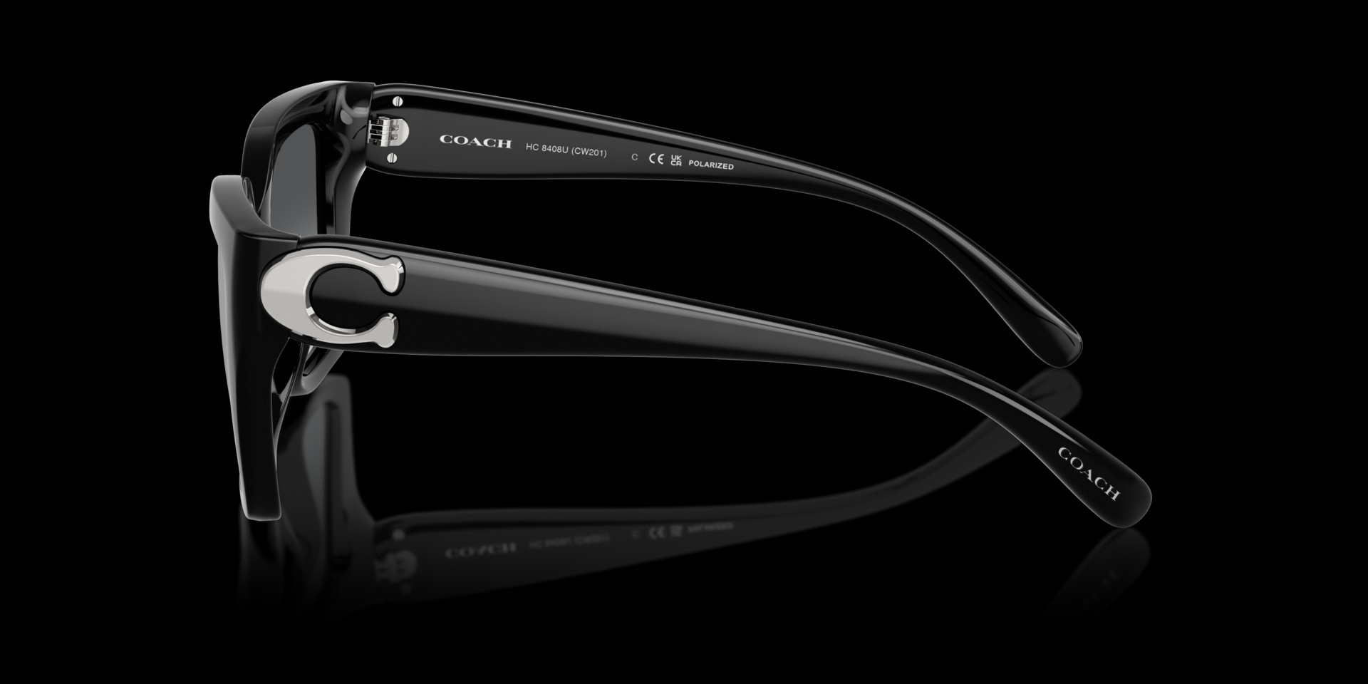 Coach Black Injected Women Sunglass