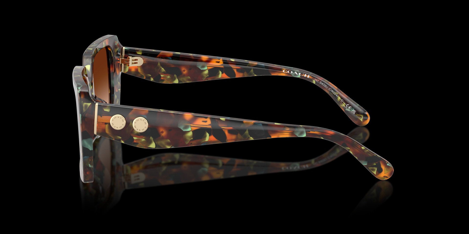 Coach Brown Acetate Women Sunglass