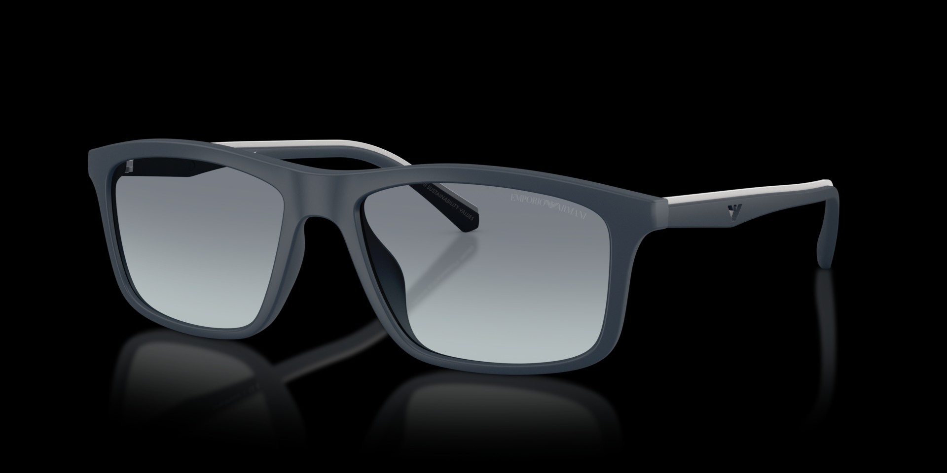 Emporio Armani Blue Injected Man Sunglass