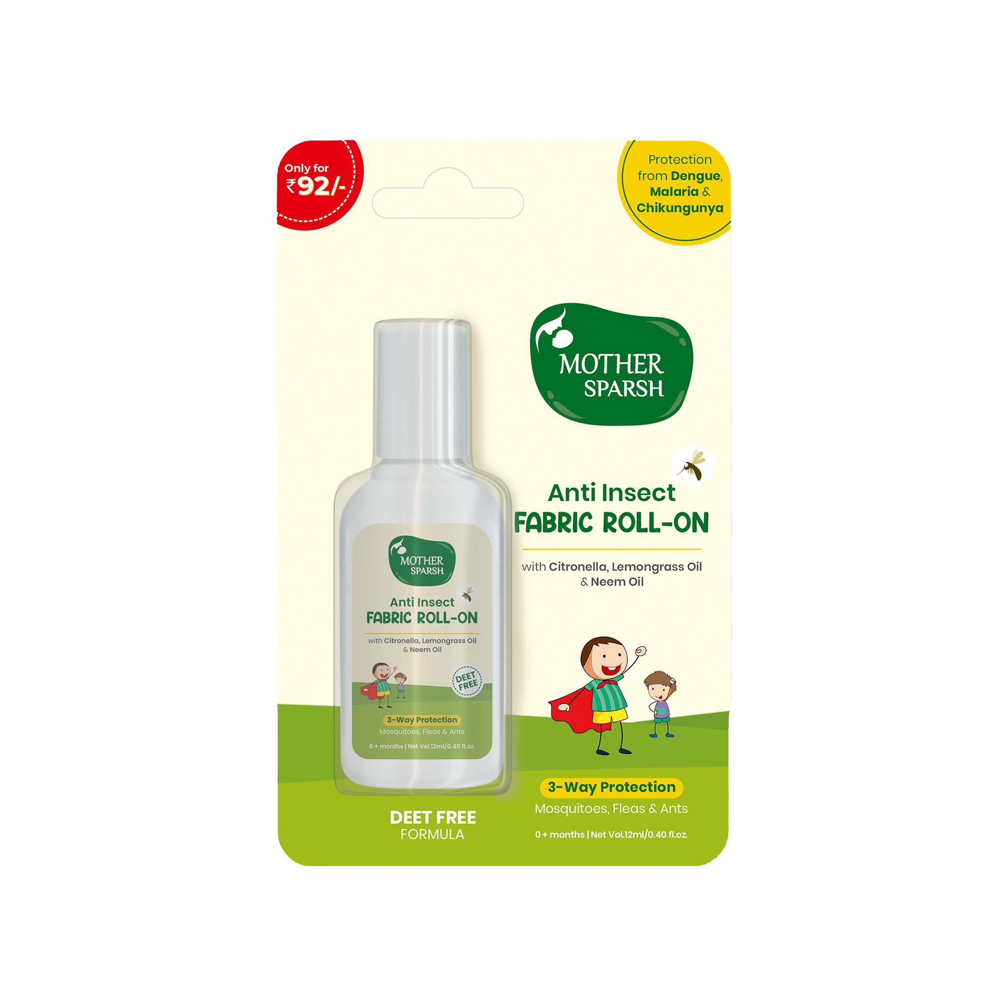 Mother Sparsh Anti Insect Fabric Roll-On - 12Ml
