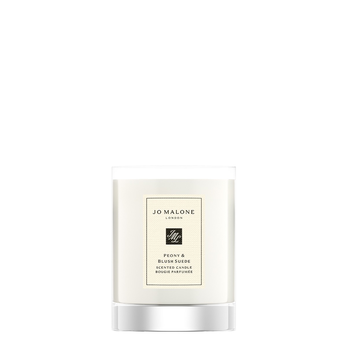 Peony & Blush Suede Candle • 1.8in