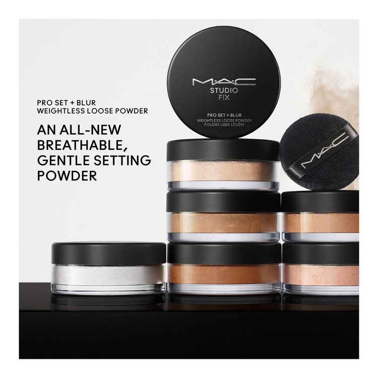Studio Fix Pro Set + Blur Weightless Loose Powder • Dark - Tanned Bronze With Neutral Undertone For Dark Skin