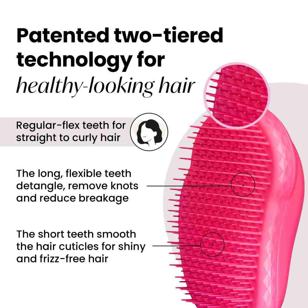The Original Detangling Regular Hairbrush • Pink Fizz