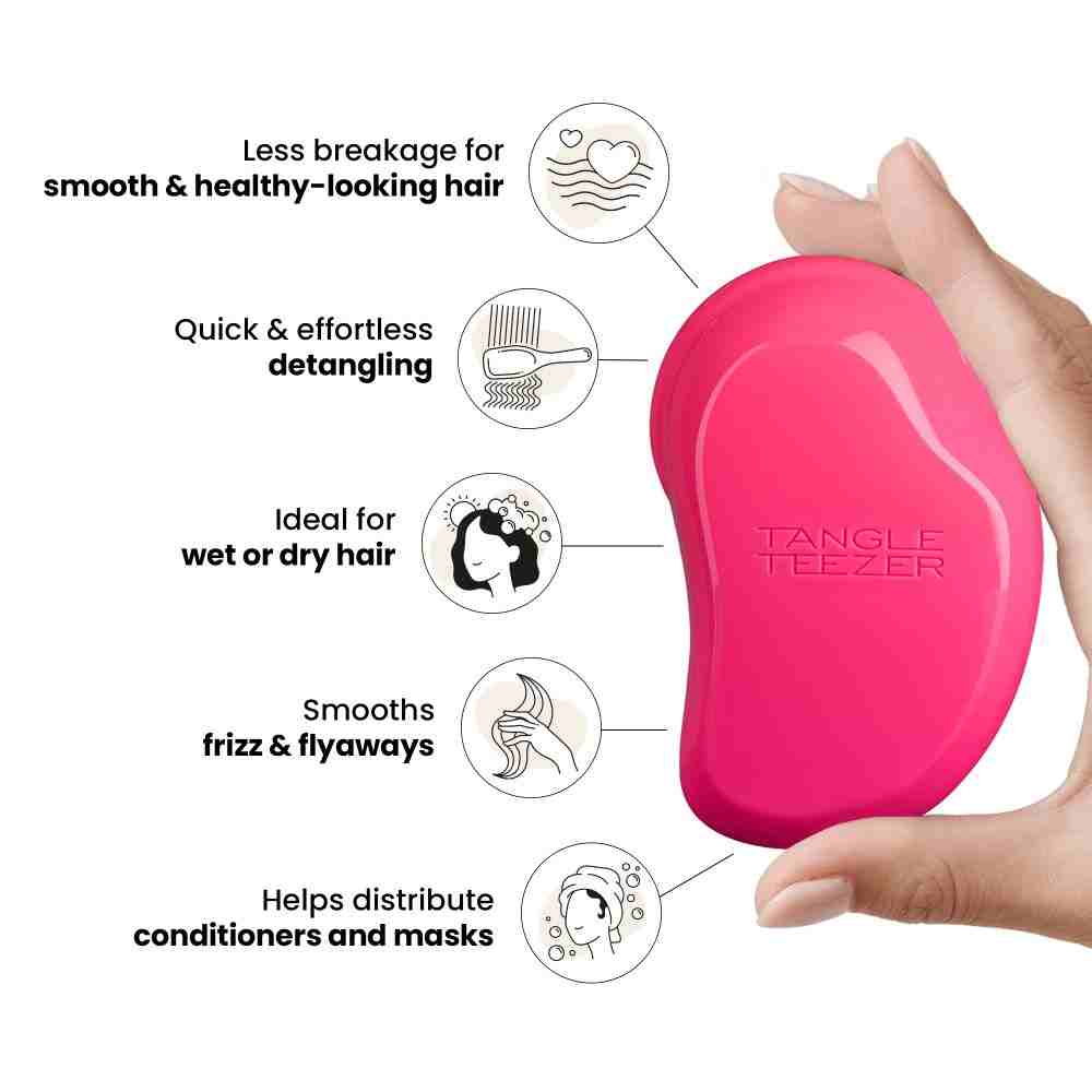 The Original Detangling Regular Hairbrush • Pink Fizz
