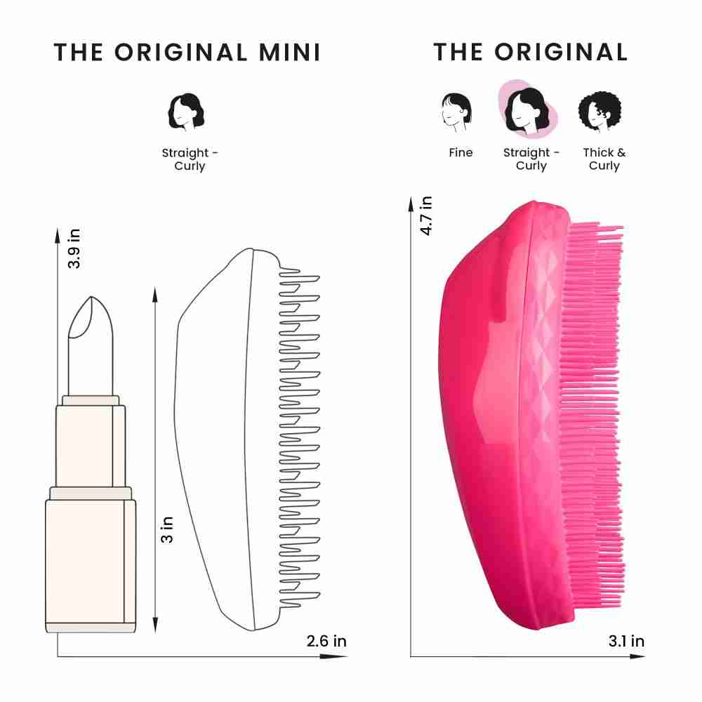 The Original Detangling Regular Hairbrush • Pink Fizz
