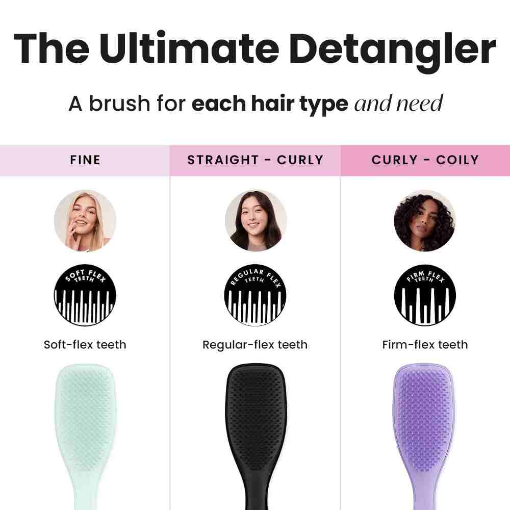 The Ultimate Detangler Regular Hairbrush • Liquorice Black