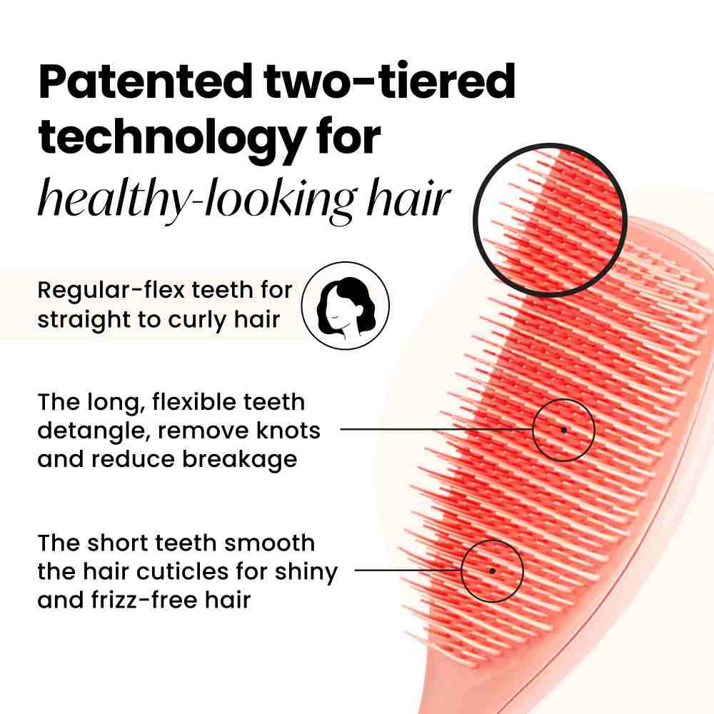 The Ultimate Detangler Hairbrush • Peach Glow