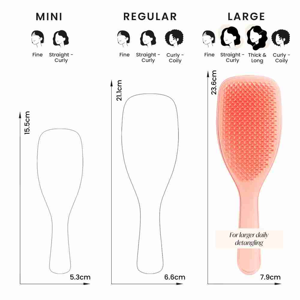 The Ultimate Detangler Hairbrush • Peach Glow