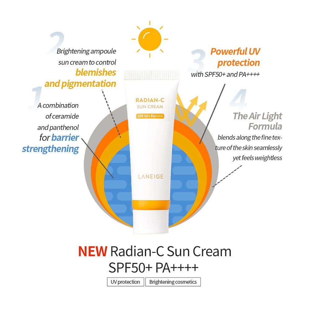 Radian-C Sun Cream Spf 50+ Pa++++ • 50ml