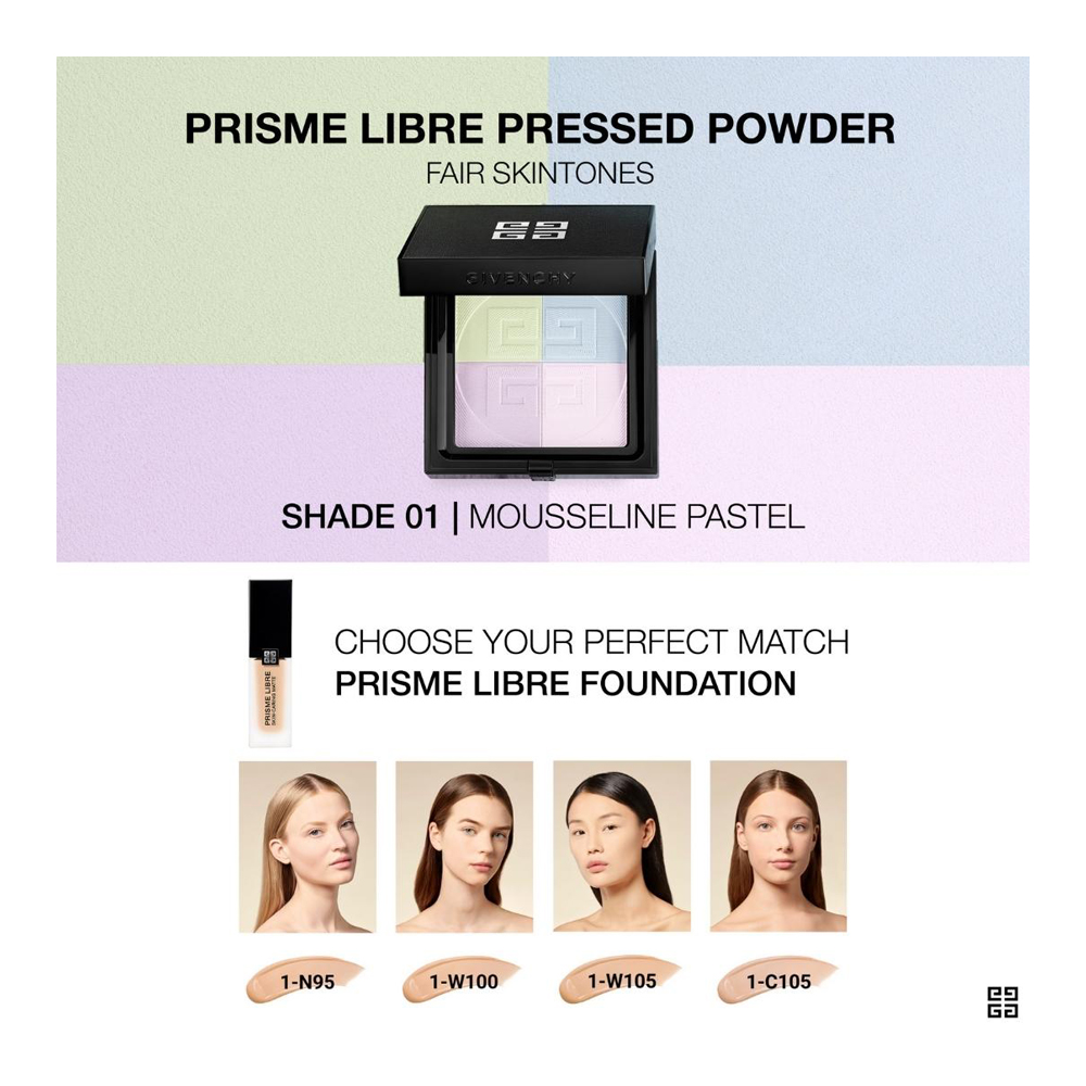 Prisme Libre Pressed Powder • 01 Mousseline Pastel