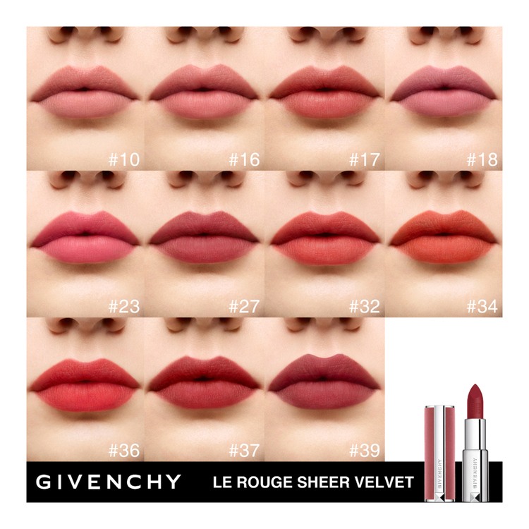 Le Rouge Sheer Velvet Matte Lipstick • No. 32 Rouge Brique