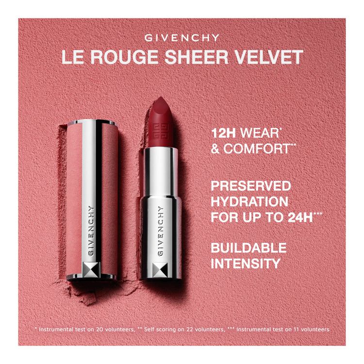Le Rouge Sheer Velvet Matte Lipstick • No. 32 Rouge Brique
