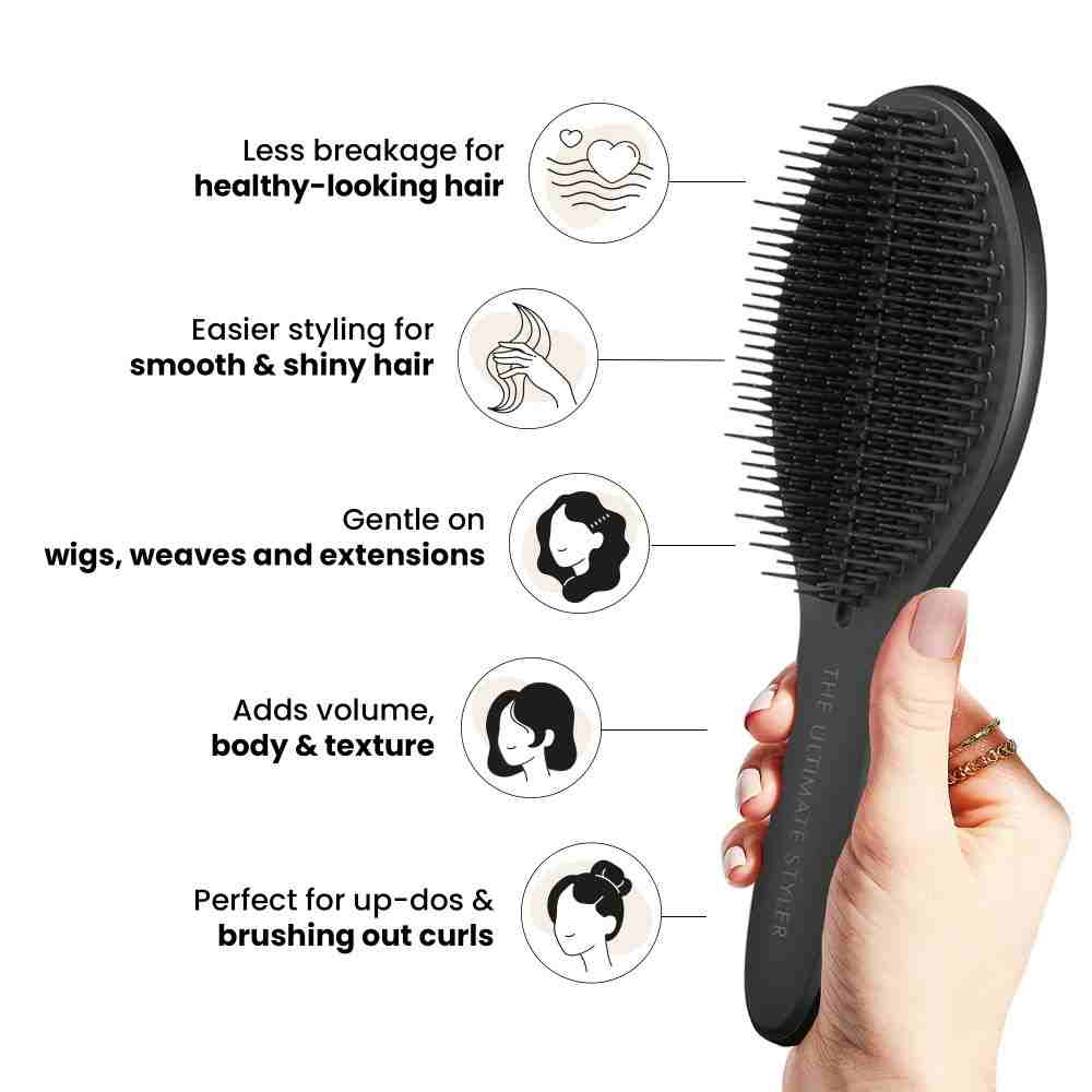 Ultimate Styler Regular Hairbrush • Jet Black