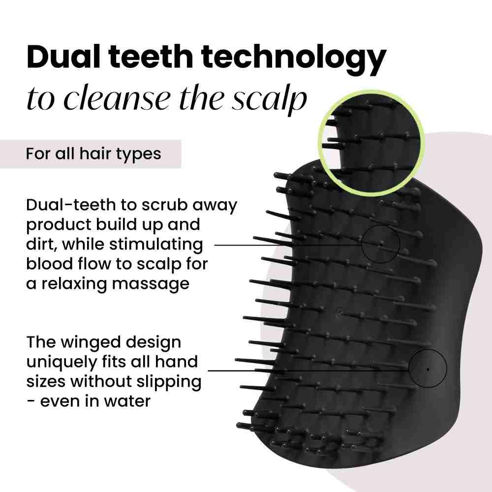 Scalp Exfoliator & Massager • Onyx Black