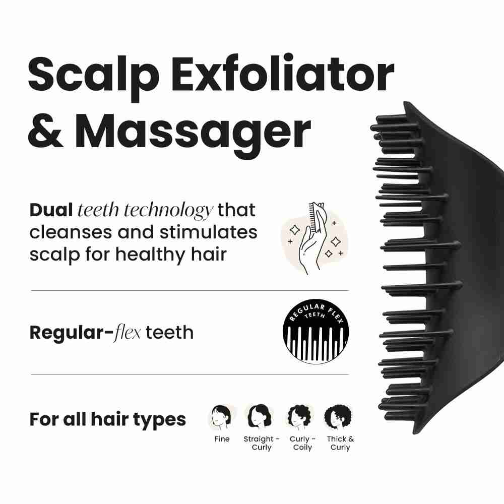 Scalp Exfoliator & Massager • Onyx Black