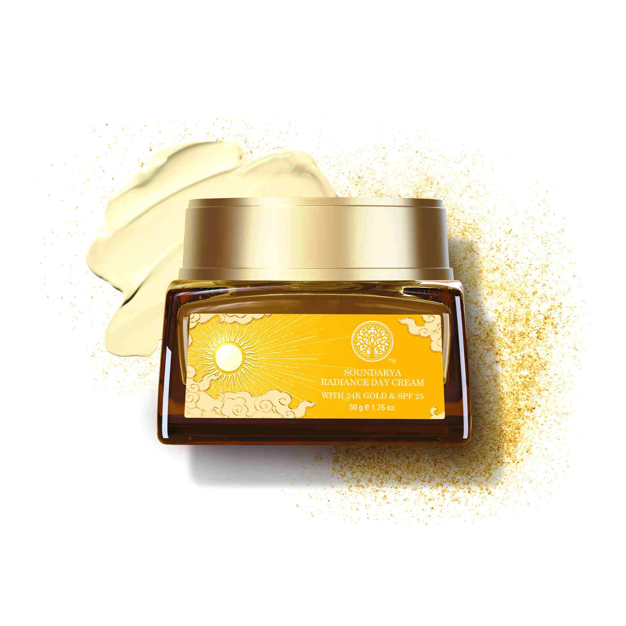 Soundarya Radiance Day Cream with 24K Gold & SPF 25 • 50g