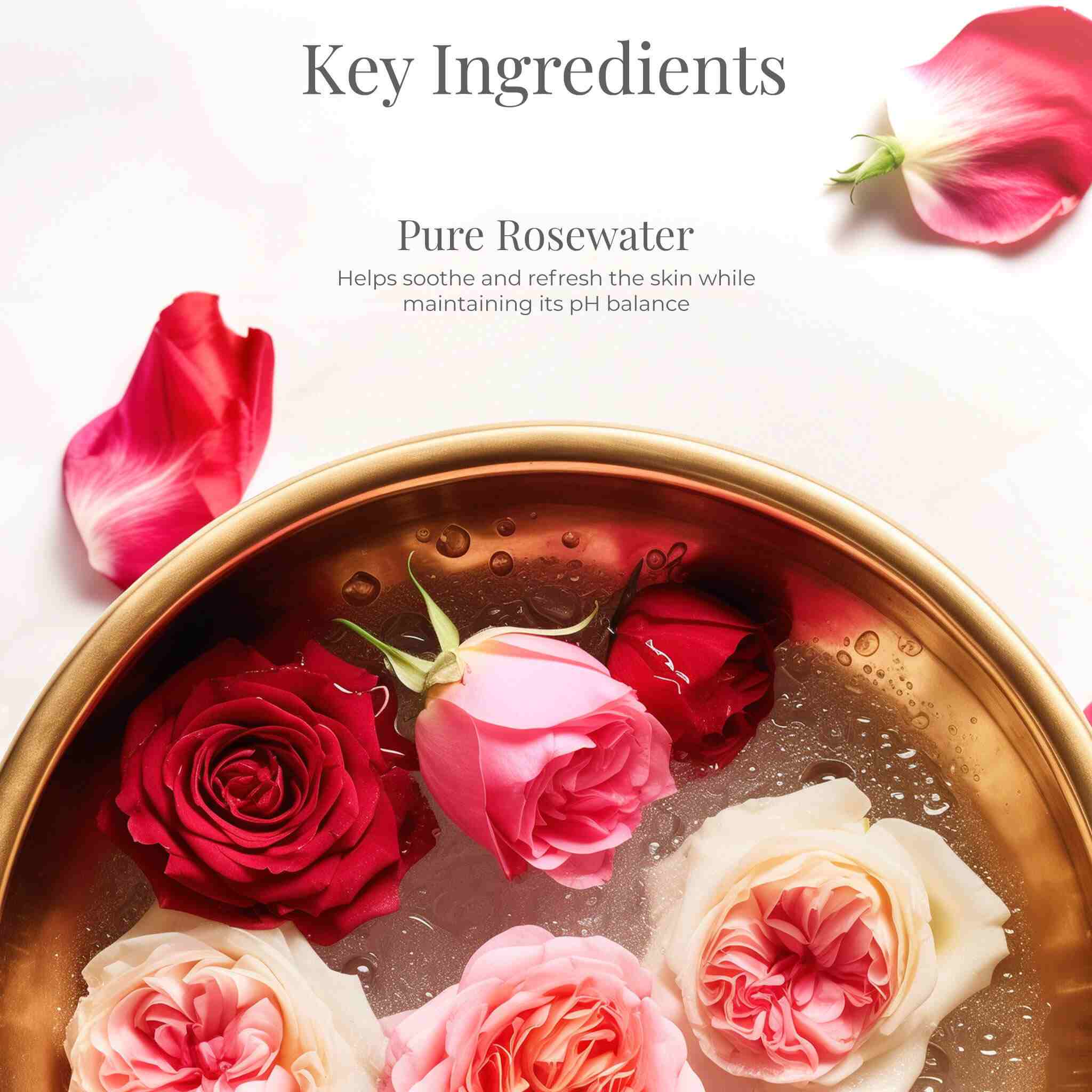 Facial Tonic Mist with Pure Rosewater Toner • 130ml