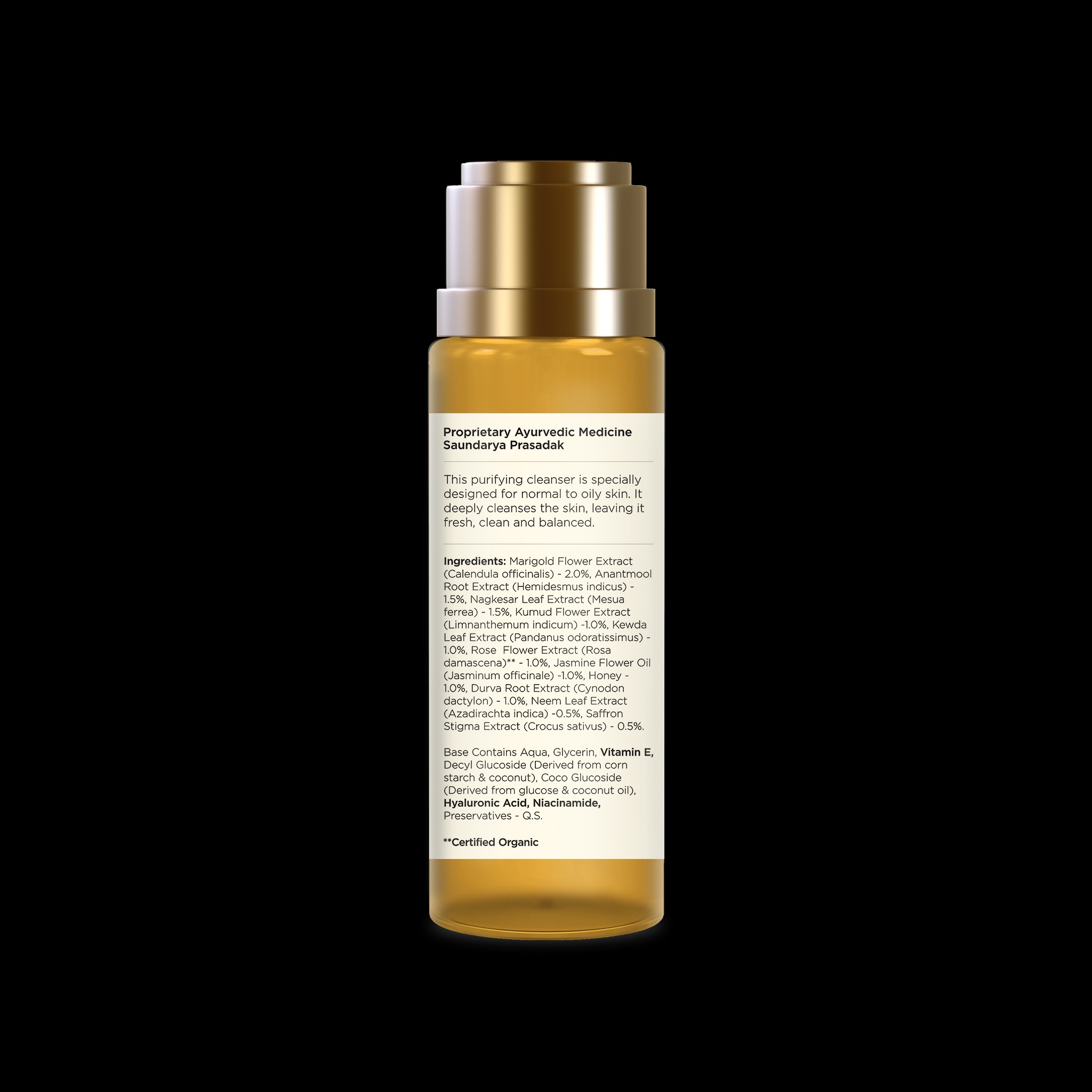 Delicate Facial Cleanser With Saffron & Neem • 50ml