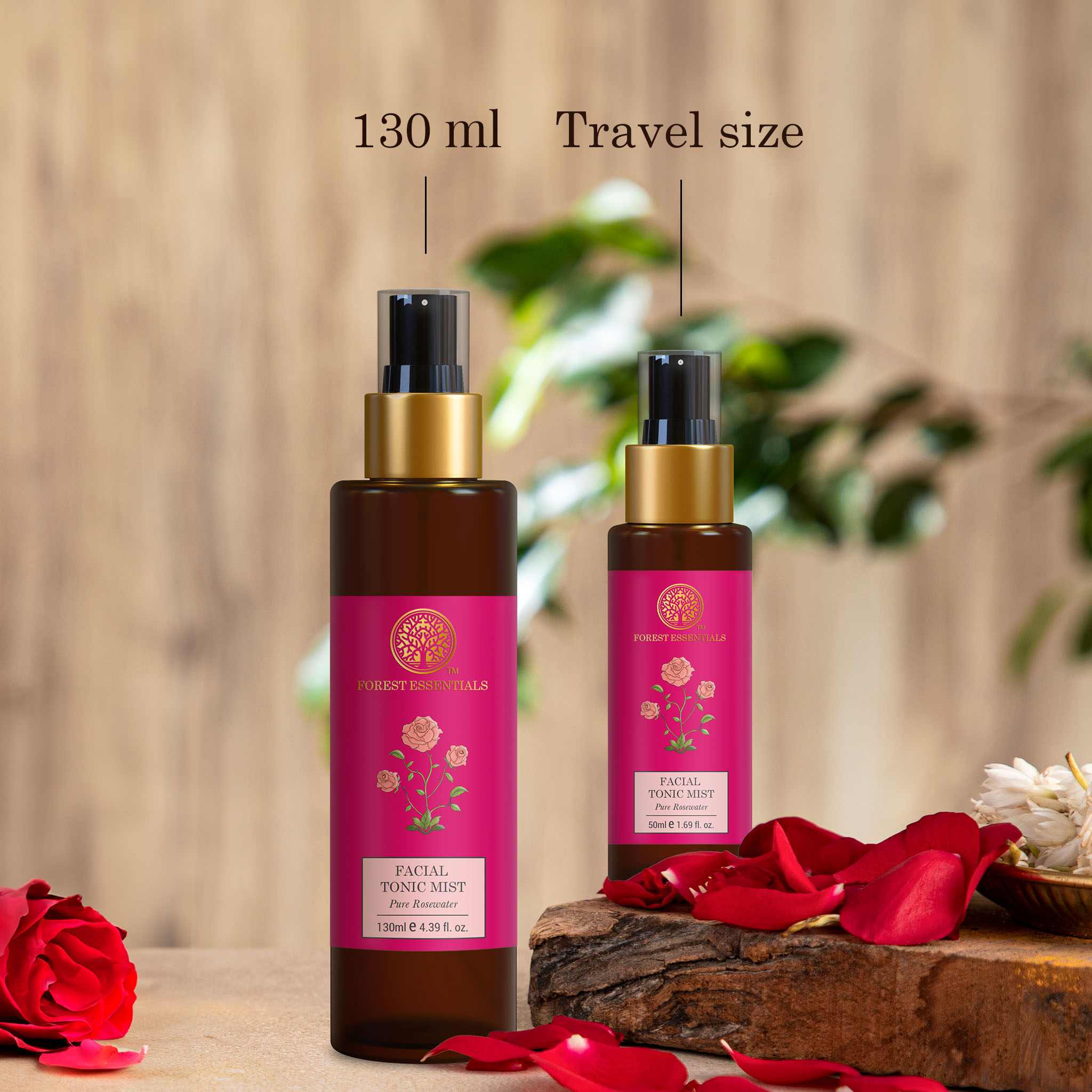 Facial Tonic Mist with Pure Rosewater Toner • 50ml
