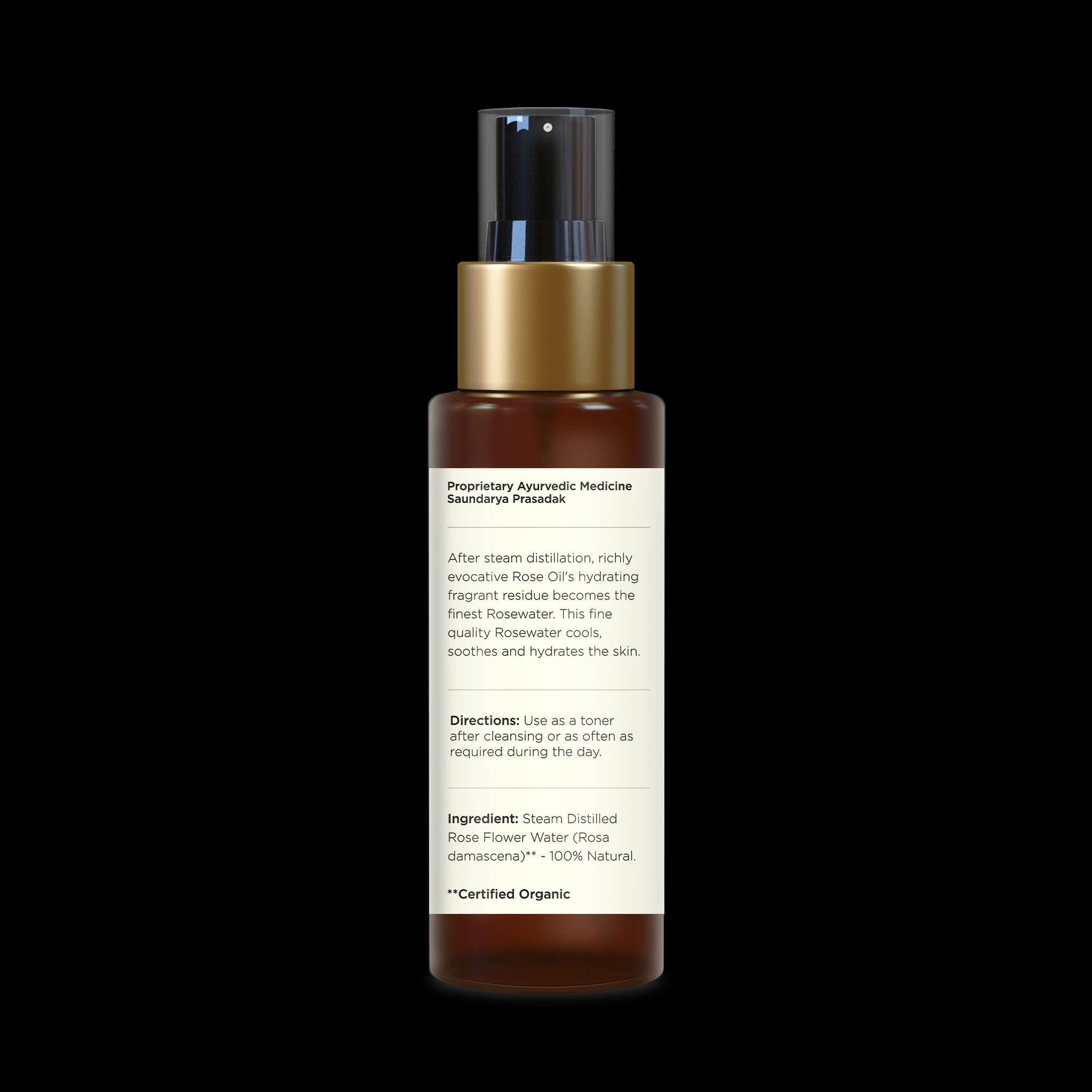 Facial Tonic Mist with Pure Rosewater Toner • 50ml