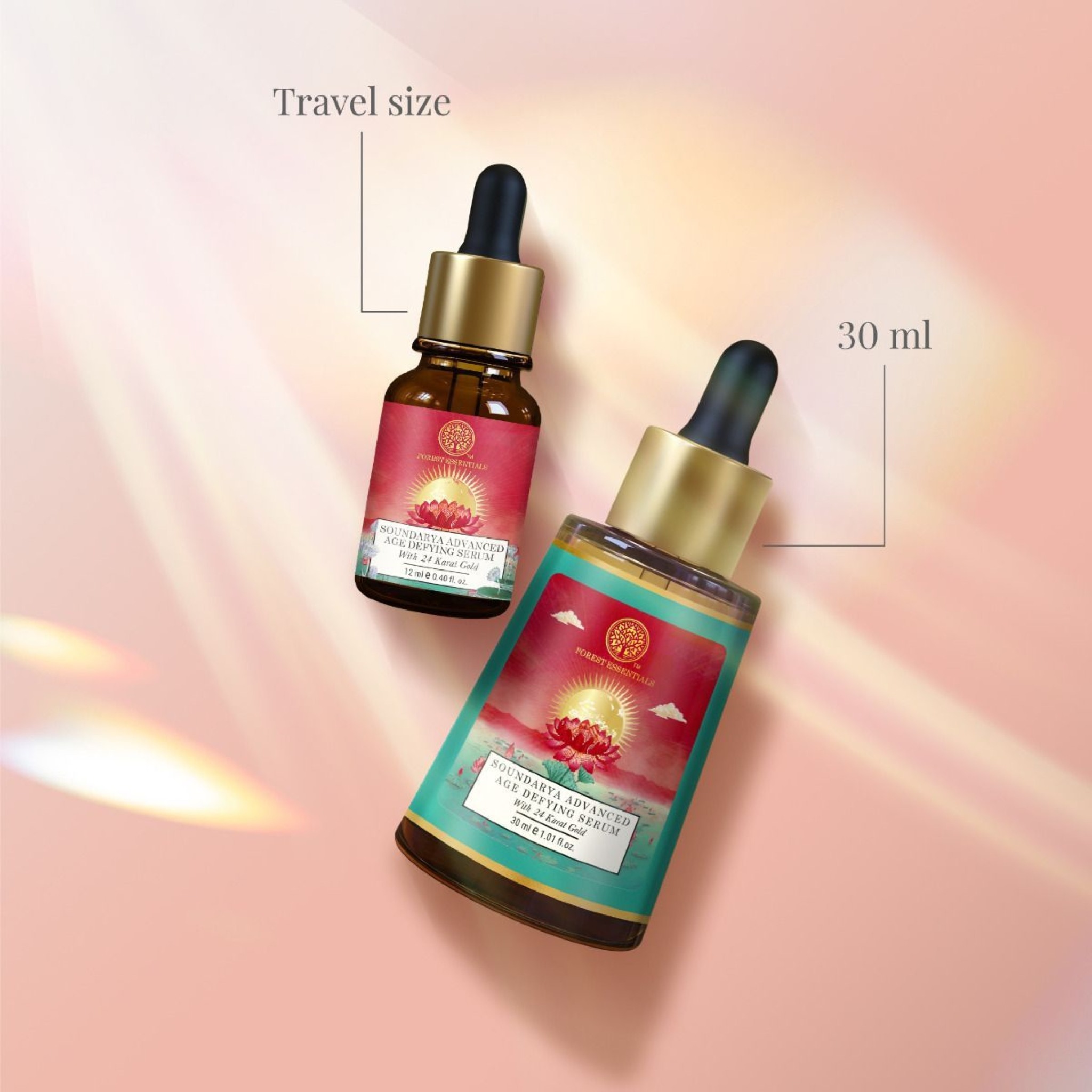 Anti Ageing Facial Serum Advanced Soundarya with 24k Gold • 30ml