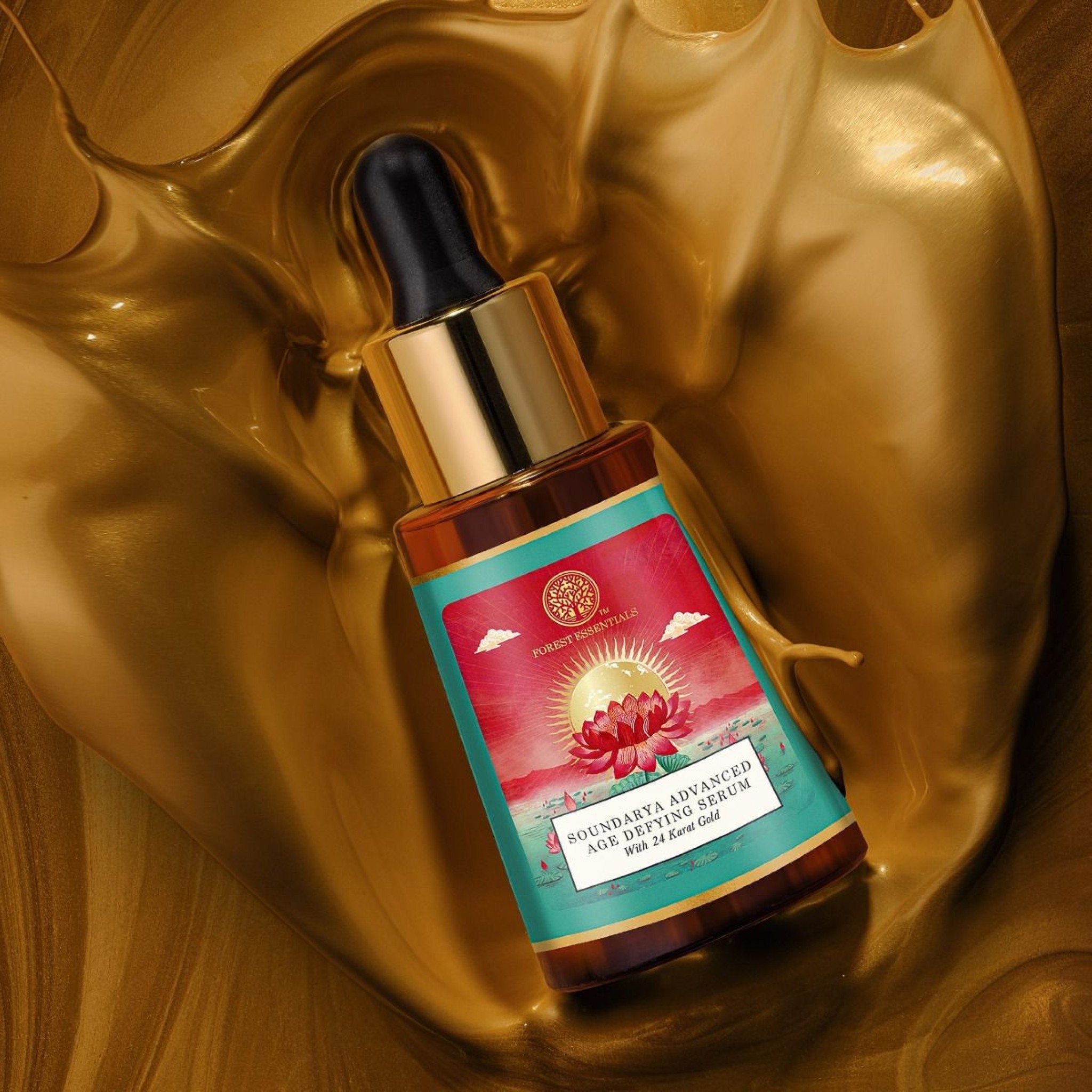 Anti Ageing Facial Serum Advanced Soundarya with 24k Gold • 30ml