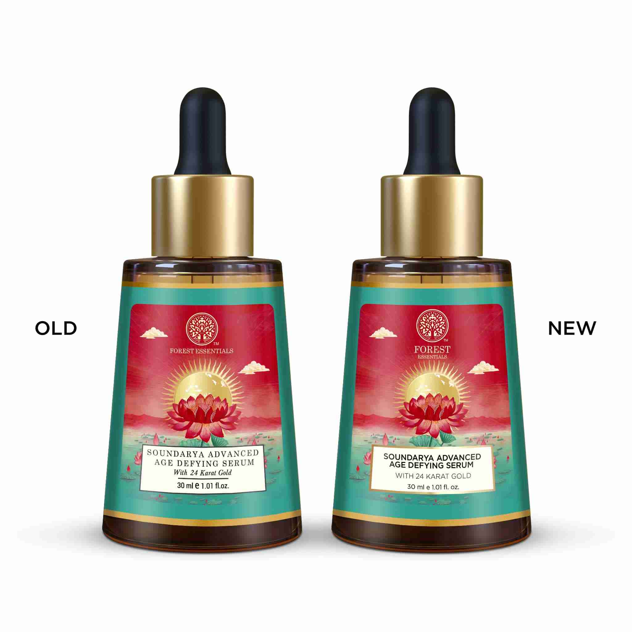 Anti Ageing Facial Serum Advanced Soundarya with 24k Gold • 30ml