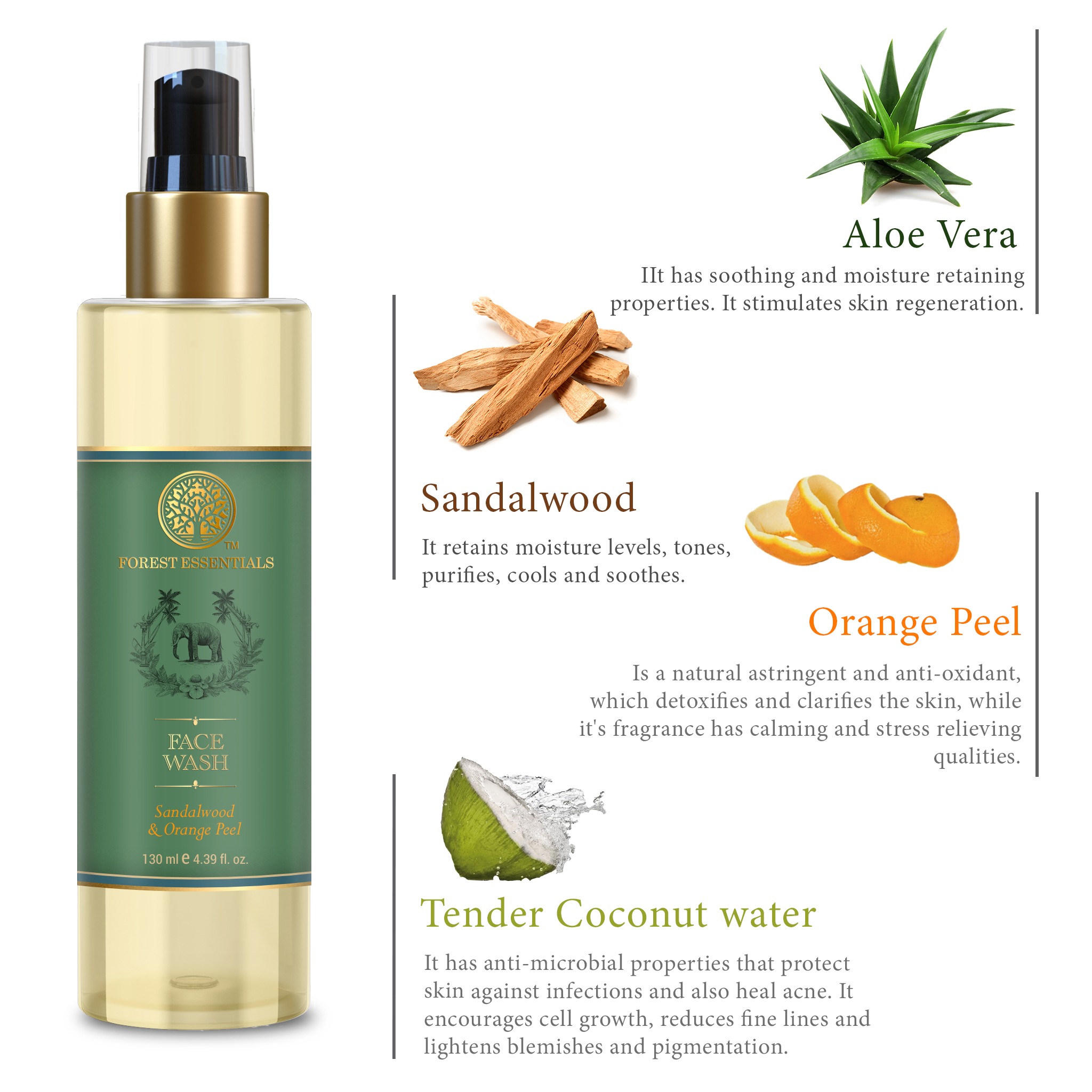 Hydrating Facial Cleanser • Sandalwood & Orange Peel