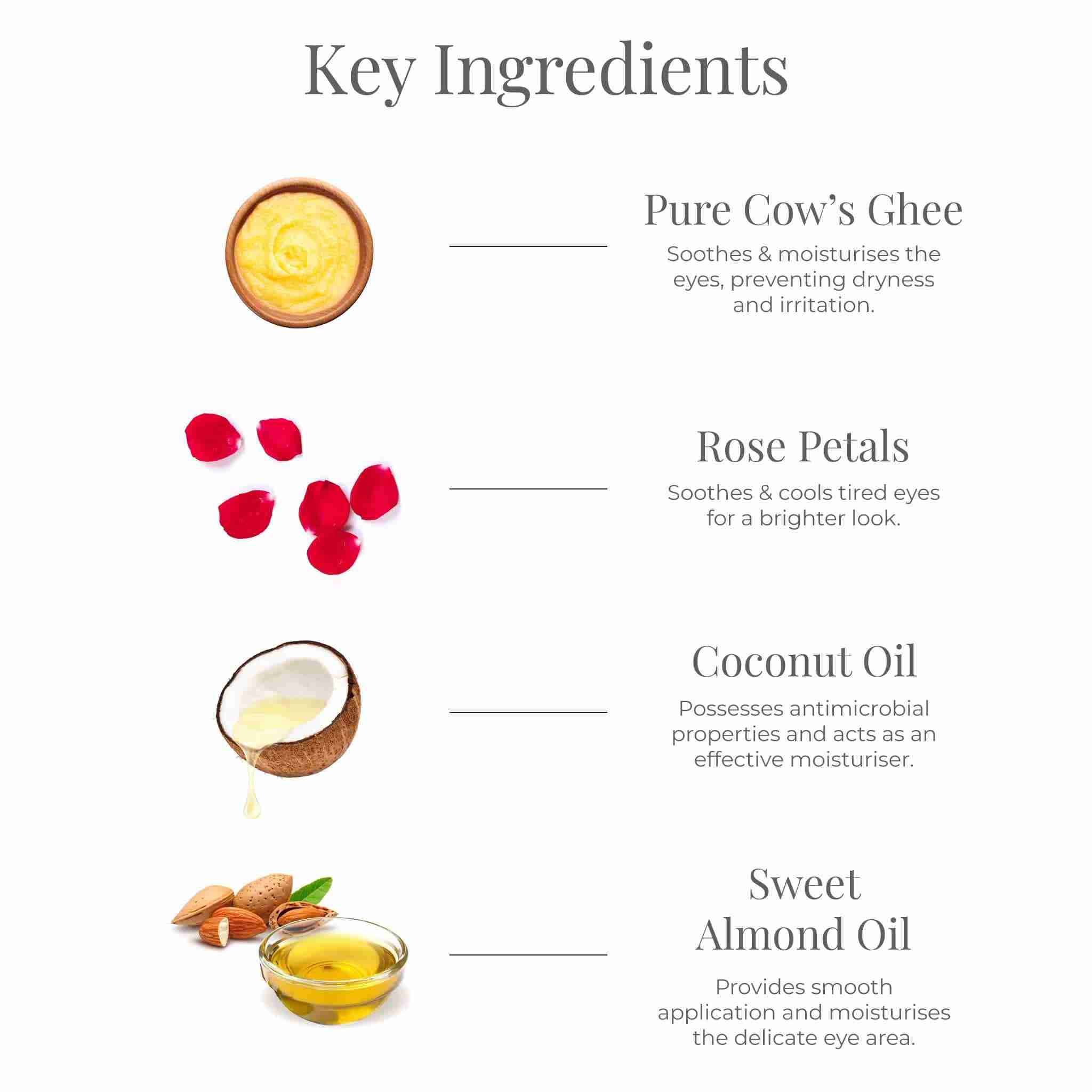 Natural Gulaab Khaas Ayurvedic Kajal • Charcoal Black