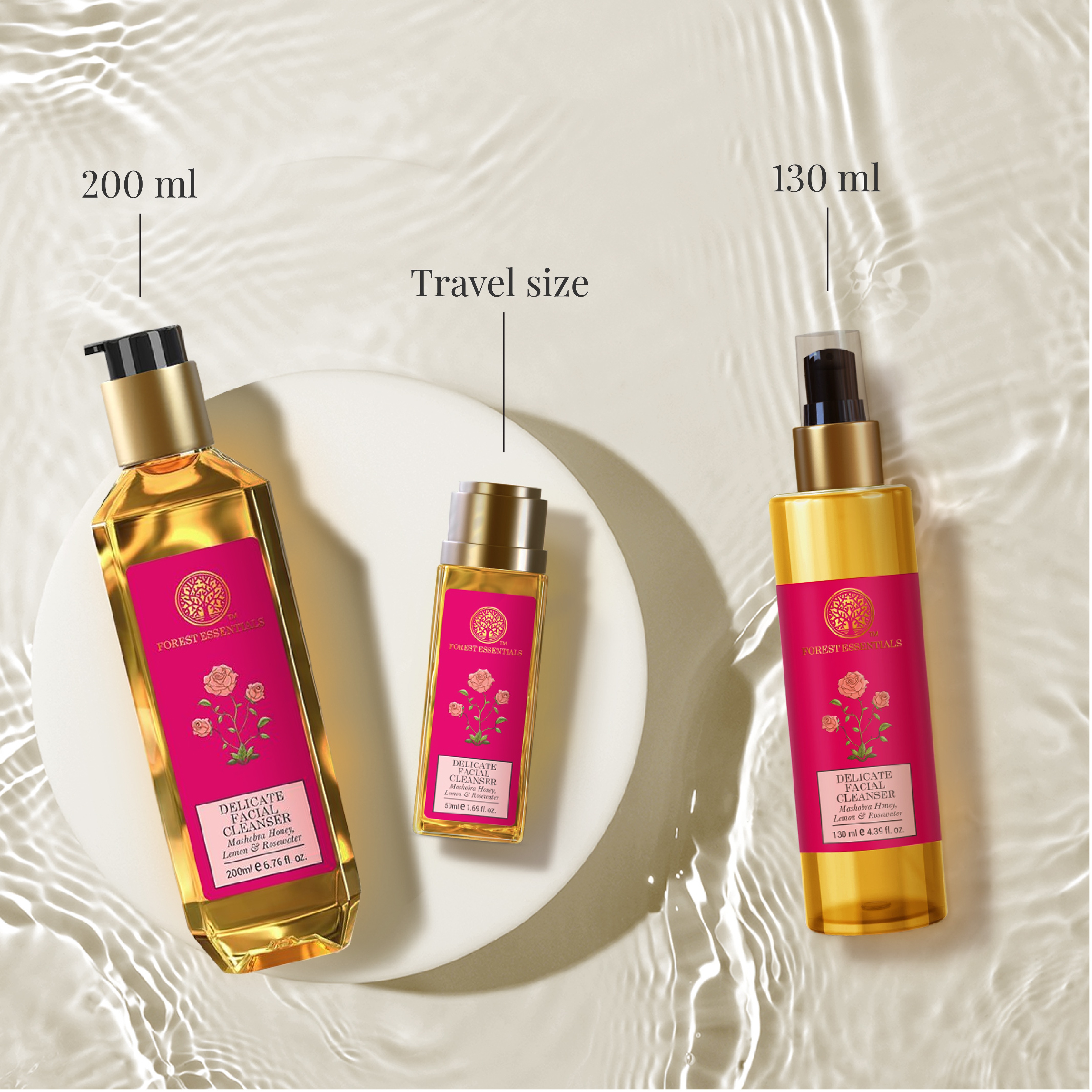 Delicate Facial Cleanser With Honey, Lemon & Rosewater • 50ml