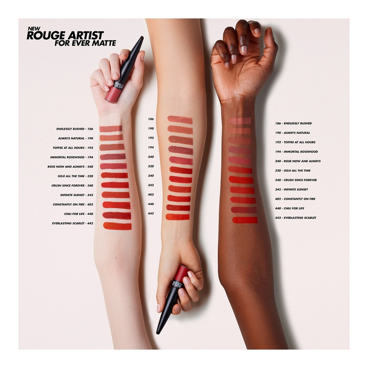 Rouge Artist For Ever Matte Lipstick • 190 Always Natural