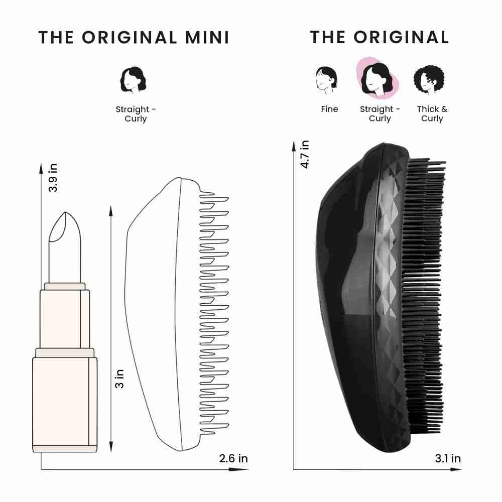 The Original Detangling Regular Hairbrush • Black