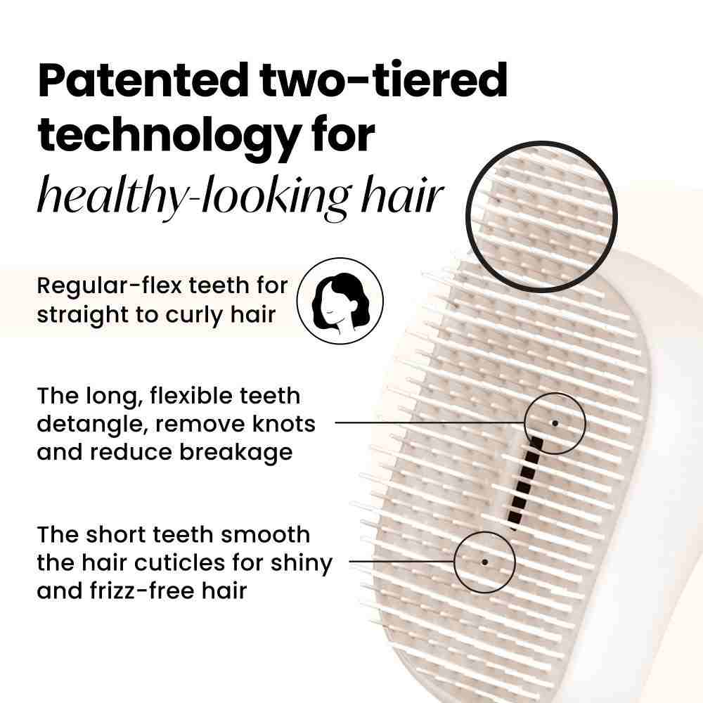 Compact Styler Detangling Hairbrush • Rose Gold/Ivory