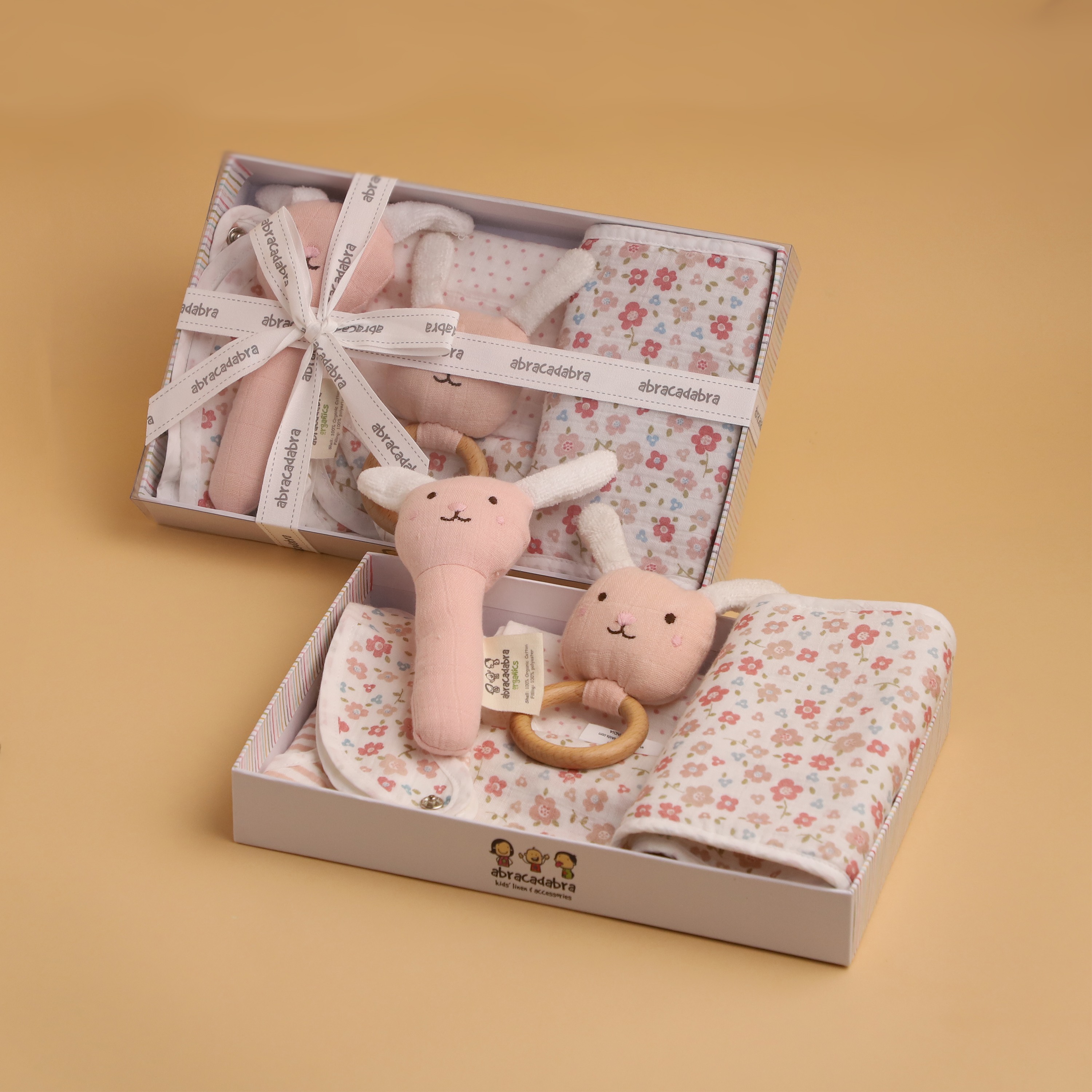 Abracadabra Girls Feeding Essentials Gift Set - Pack of 7 - Pink