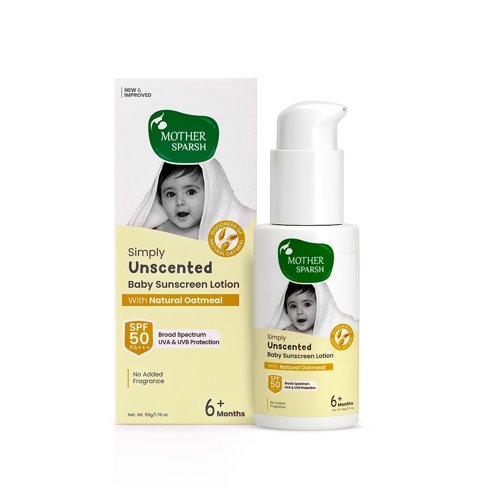 Mother Sparsh Simply Unscented Baby Sunscreen 50 Gm