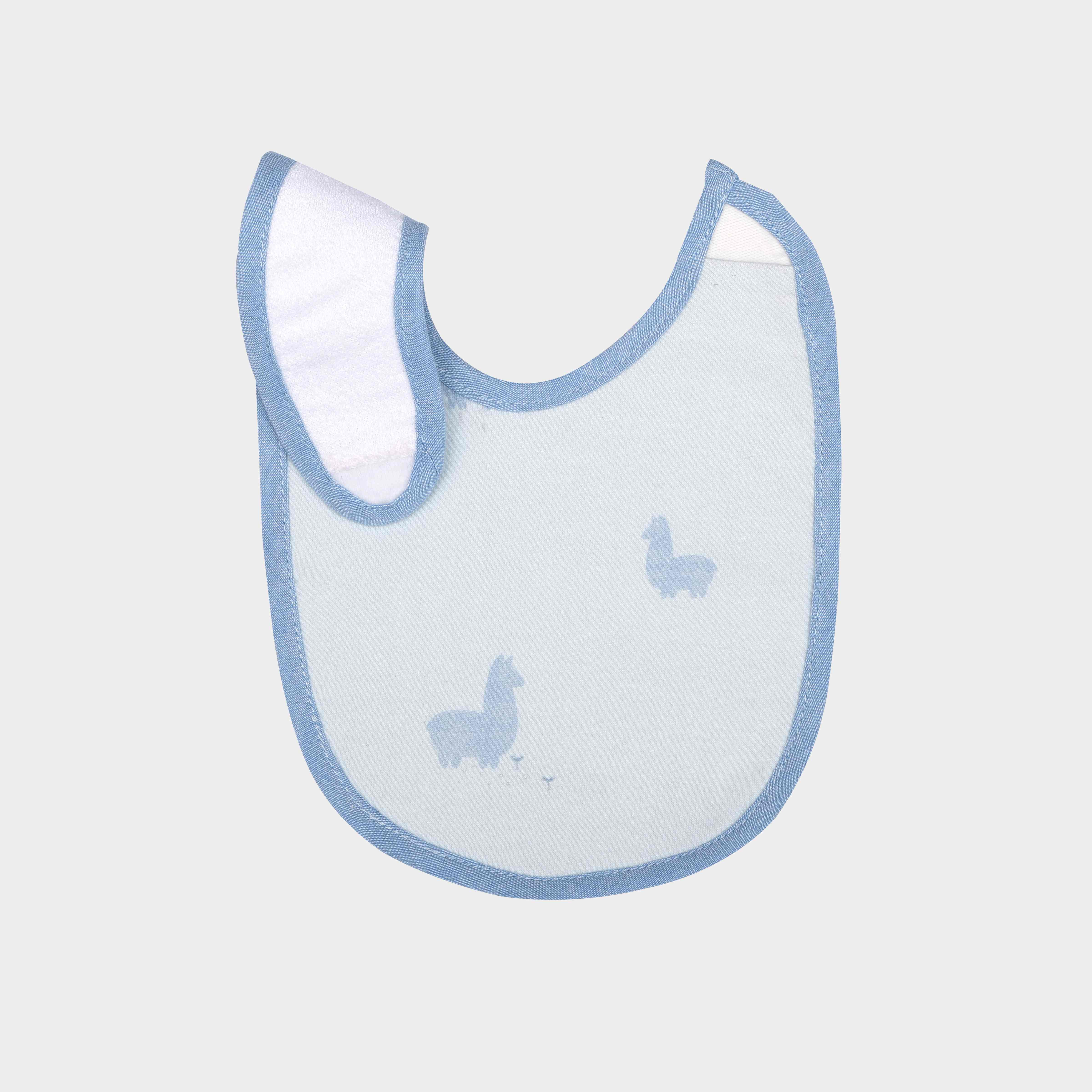 Mothercare Boys Sloth And Friends Newborn Bibs - Pack of 3 - Blue