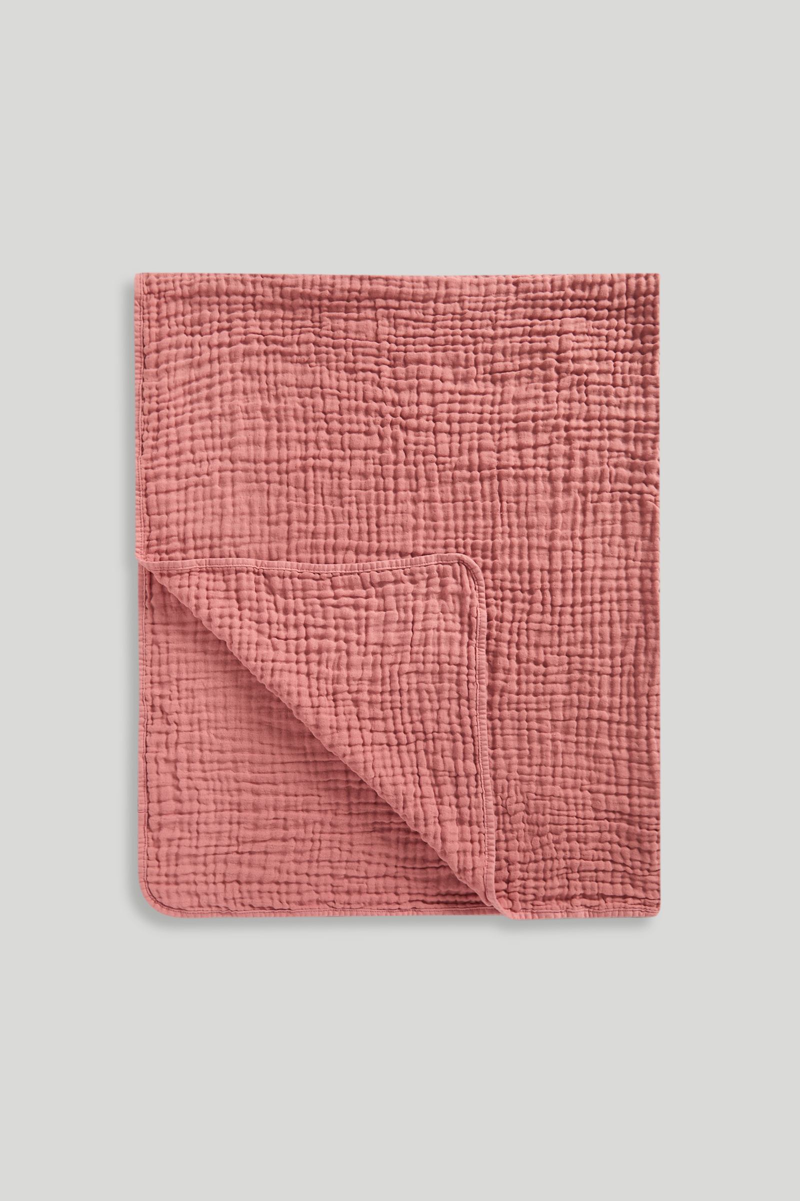 Mothercare Girls Muslin Blanket (Cot Bed) - Red