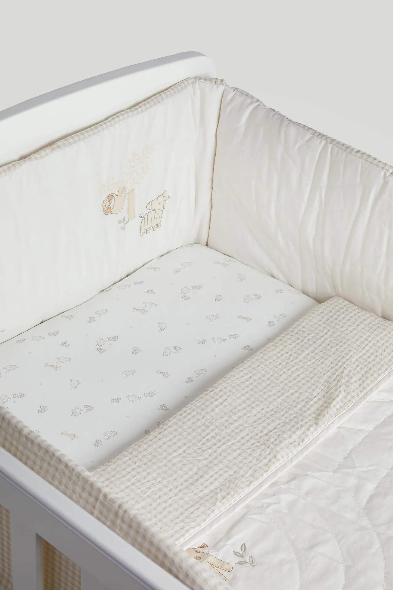 Mothercare Unisex 3-Piece Bedding Bundle Set (Cot Bed)  - Cream