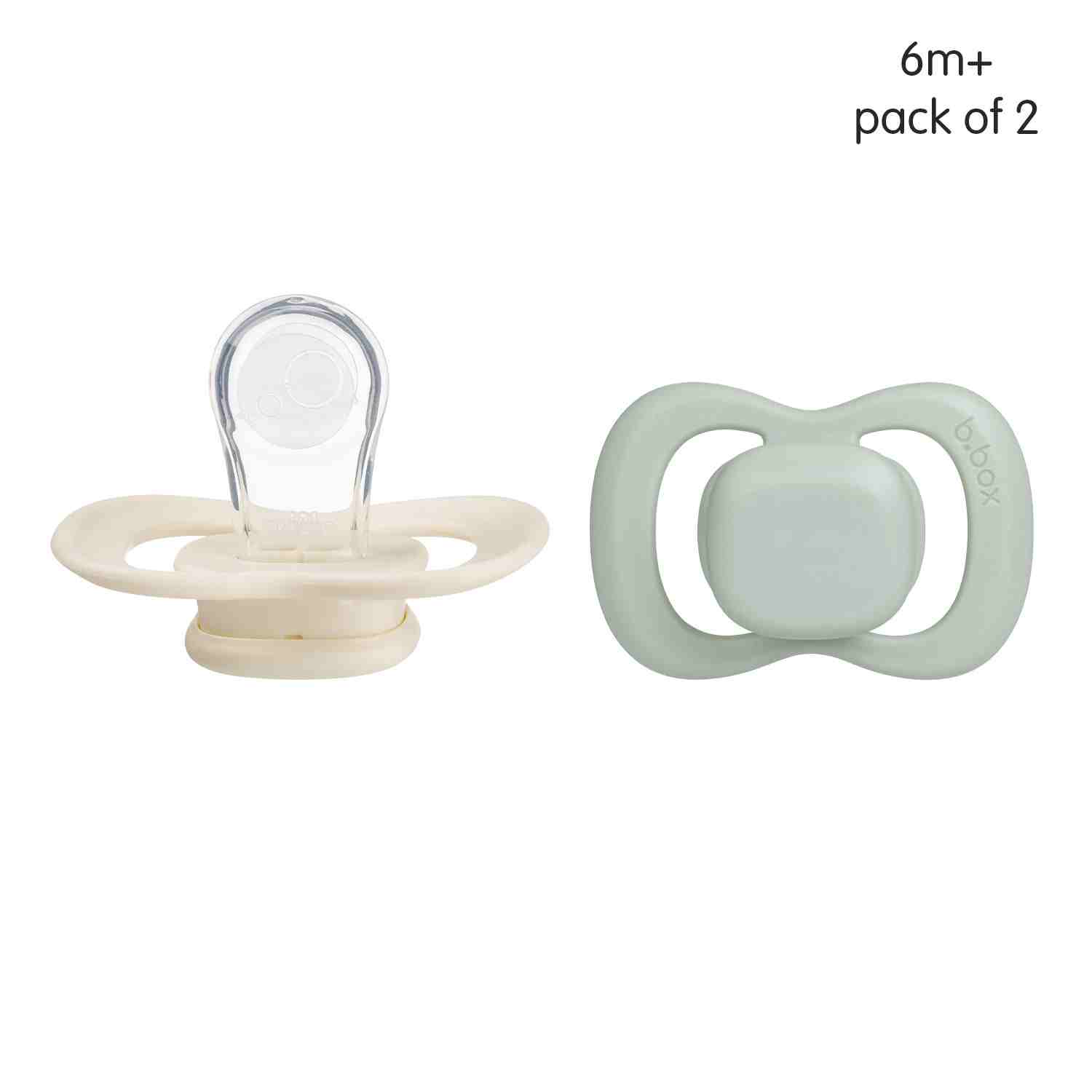 b.box Pacifier Silicone Size 2 Twin Pack