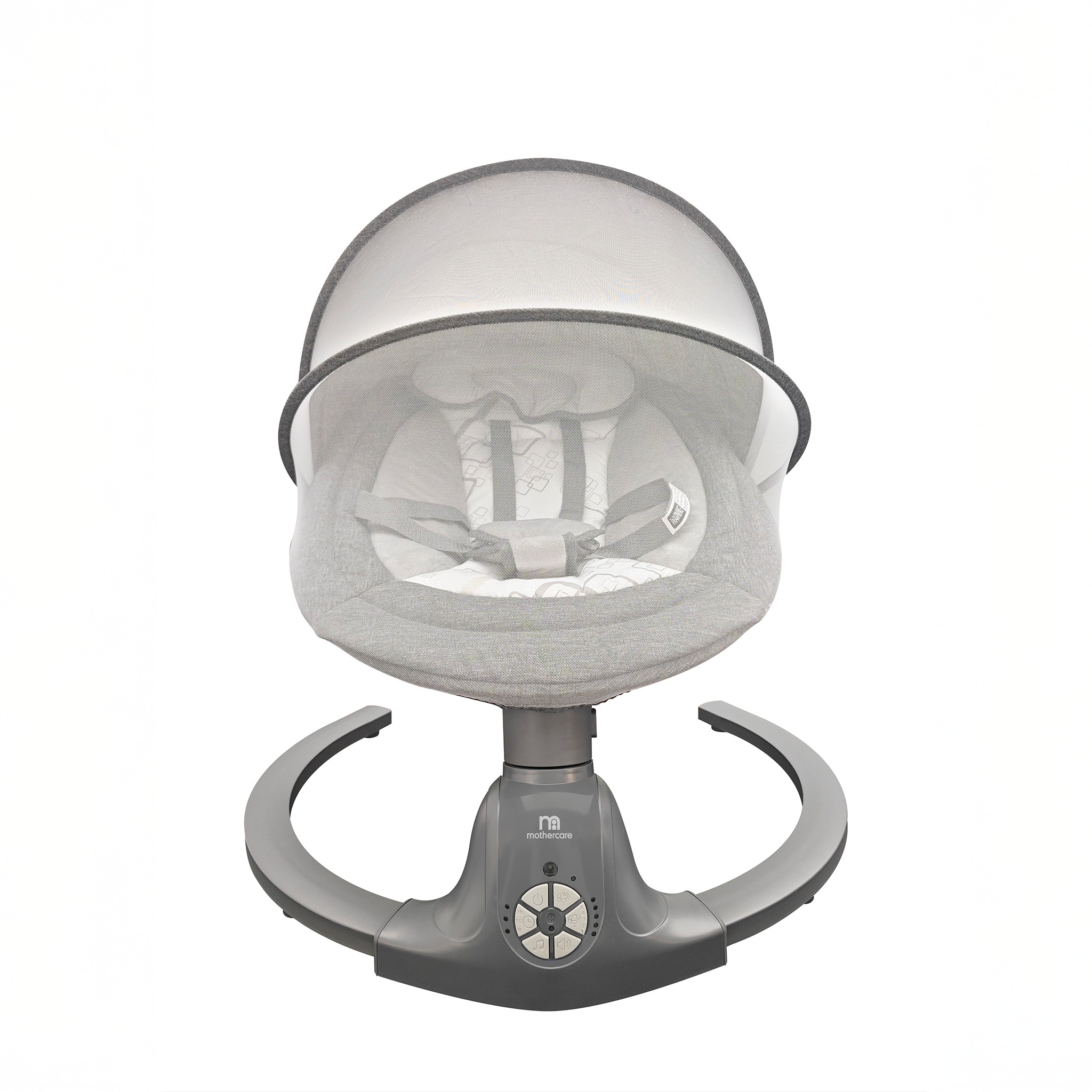 Mothercare Sway 3-in-1 Electric Baby Swing With Remote Control, Adjustable Motions and Recline Levels - Grey