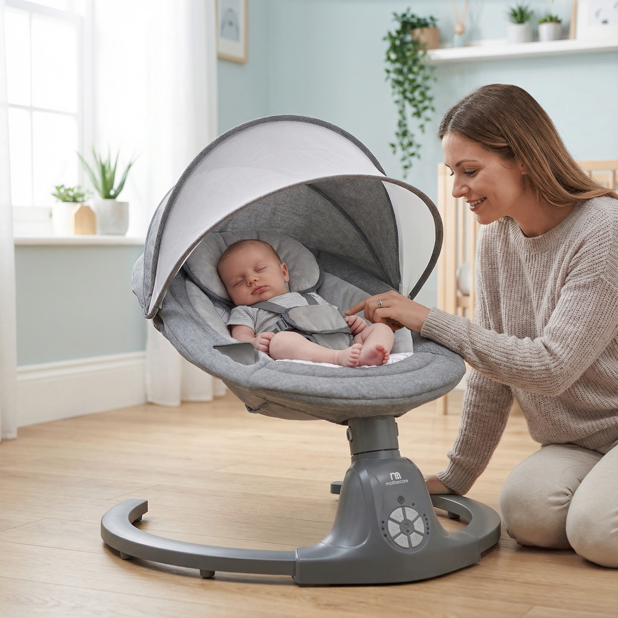 Mothercare Sway 3-in-1 Electric Baby Swing With Remote Control