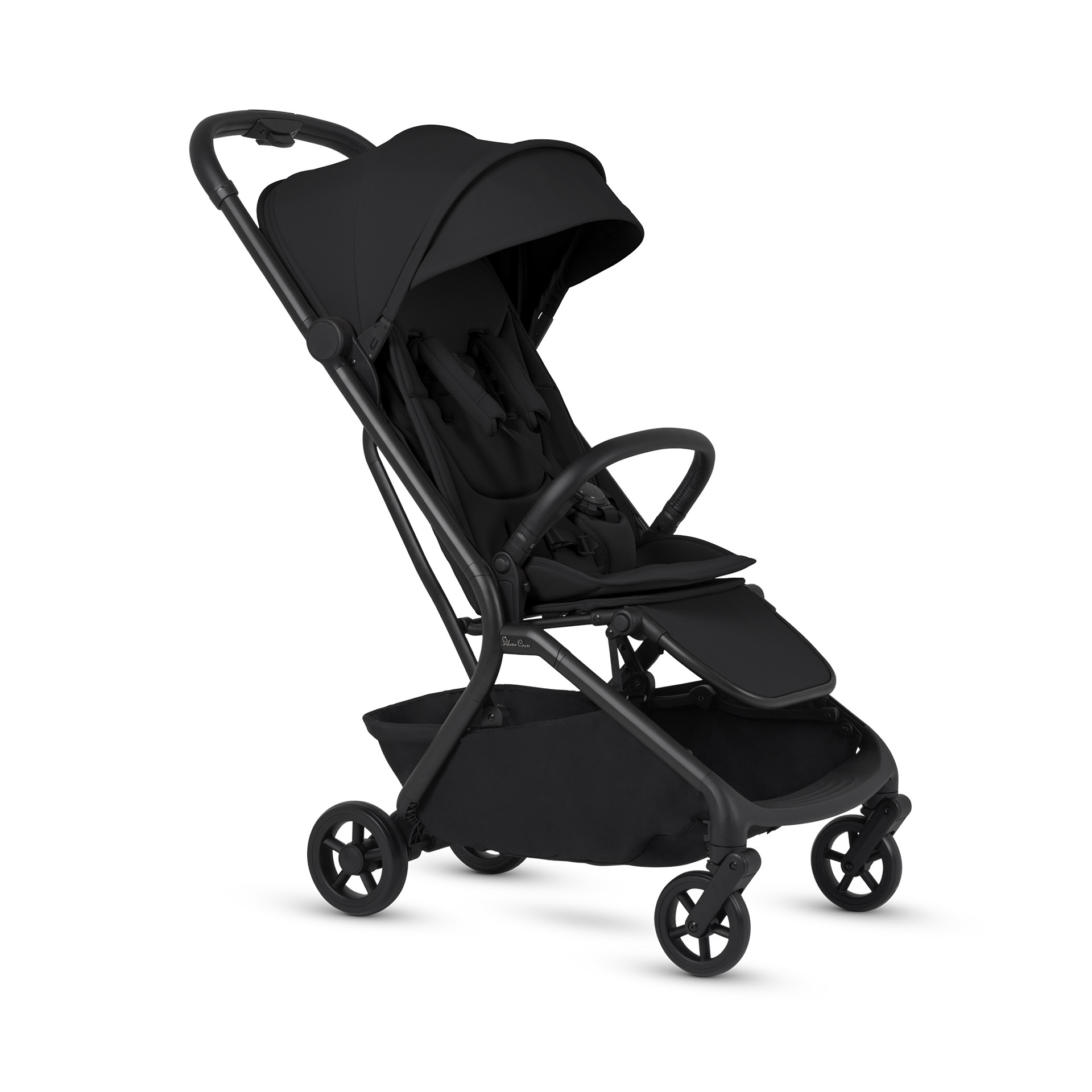 Silver Cross Nia World's Only Aircraft Cabin Approved Stroller in Both Seat & Carrycot Mode|Flat Recline|One Hand Fold|Lightweight & Travel Friendly|Self Standing|0 to 4Y|Upto 22 Kg-Onyx