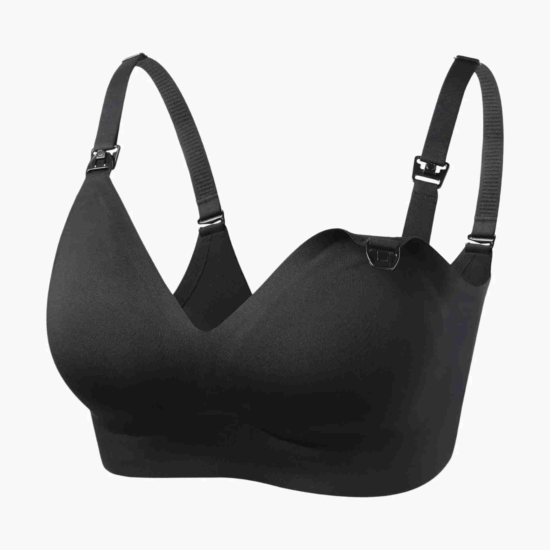 Momcozy Maternity Accessory YN21 Nursing Bra-XL Black