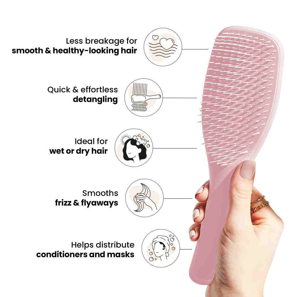 The Ultimate Detangler Regular Hairbrush • Millennial Pink