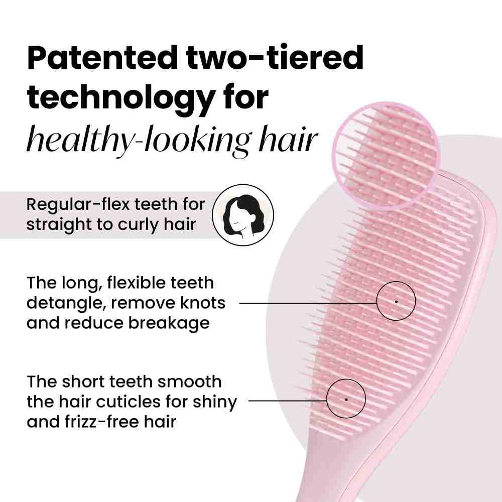 The Ultimate Detangler Regular Hairbrush • Millennial Pink