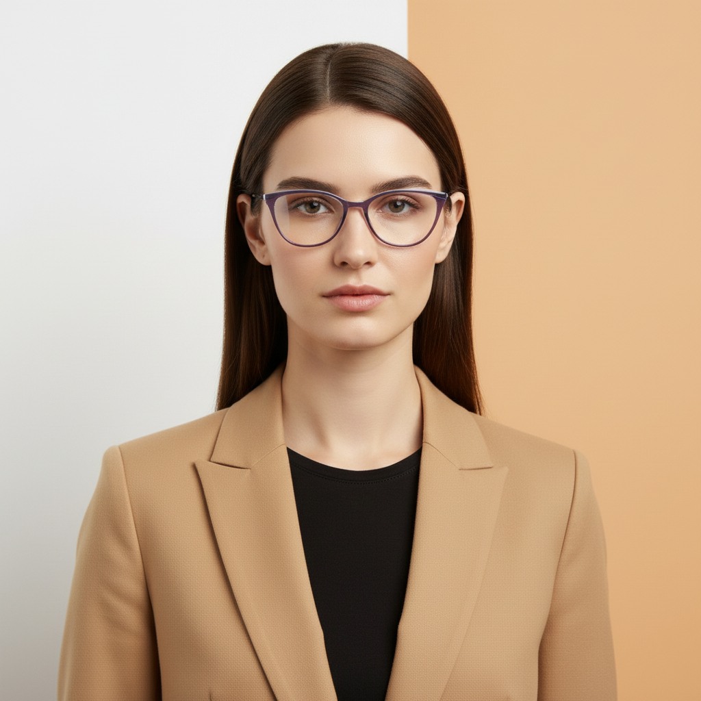 Grey Cat Eye Frame for Women +VIBE