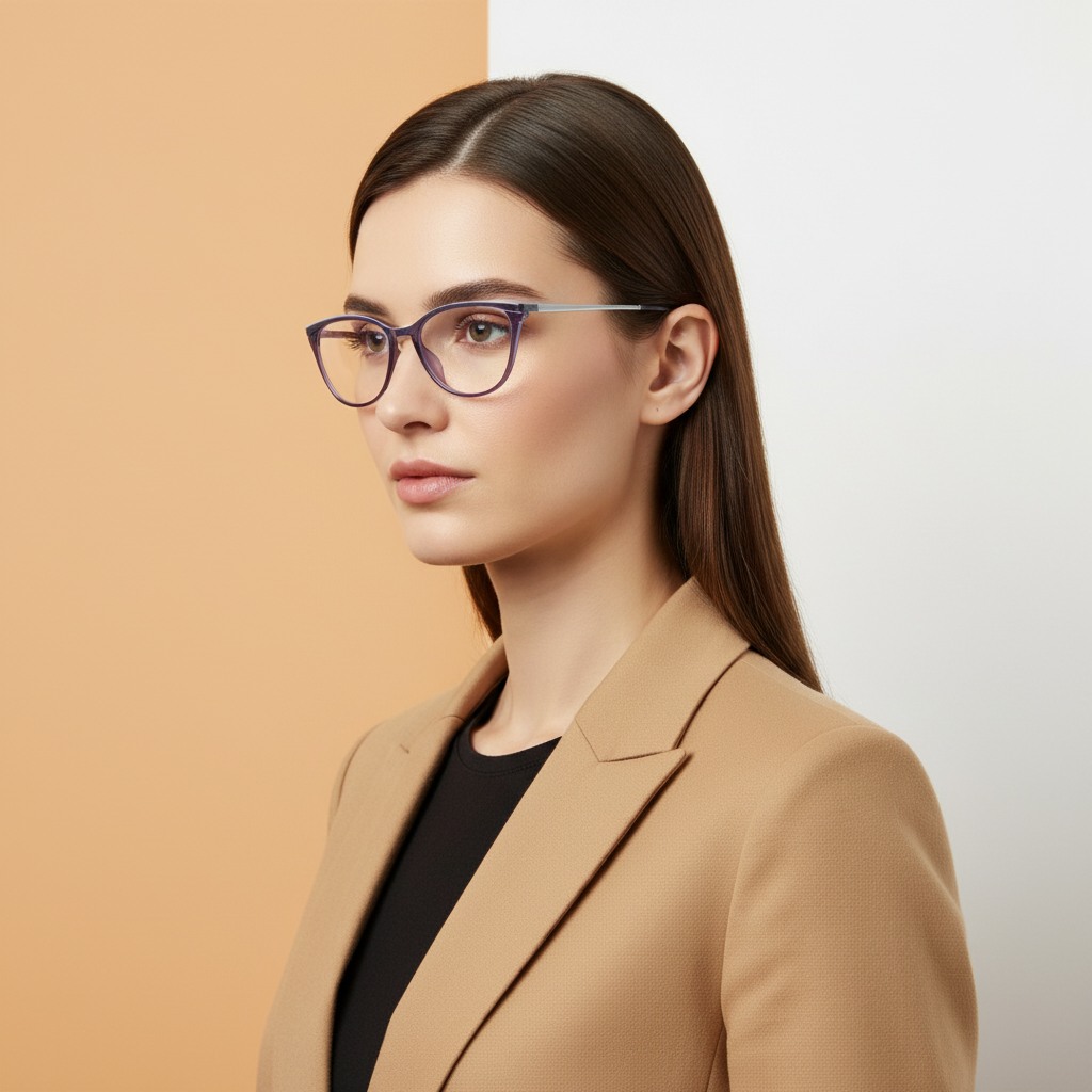 Grey Cat Eye Frame for Women +VIBE