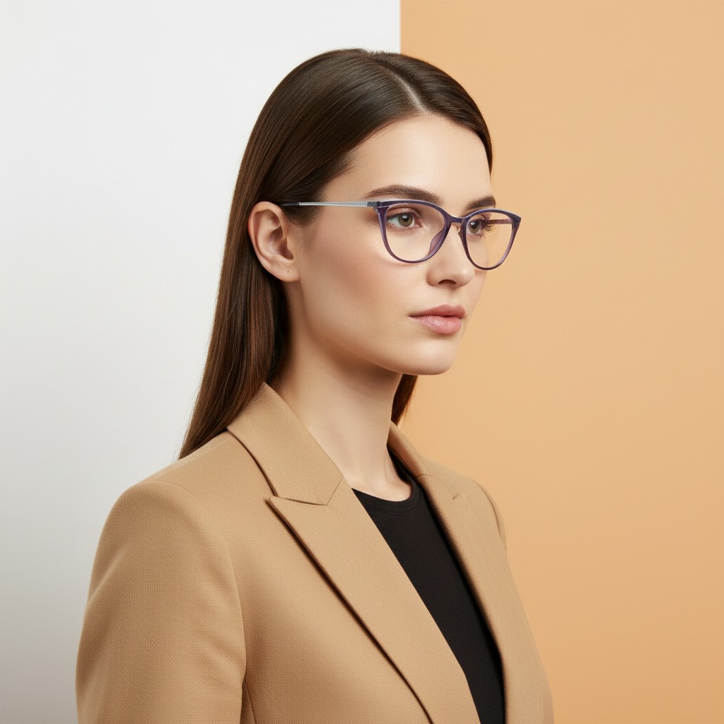 Grey Cat Eye Frame for Women +VIBE