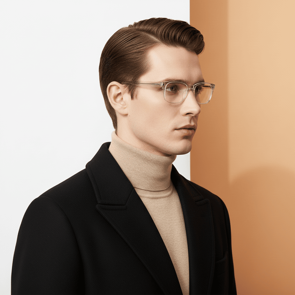 Transparent Rectangle Reading Glasses for Unisex