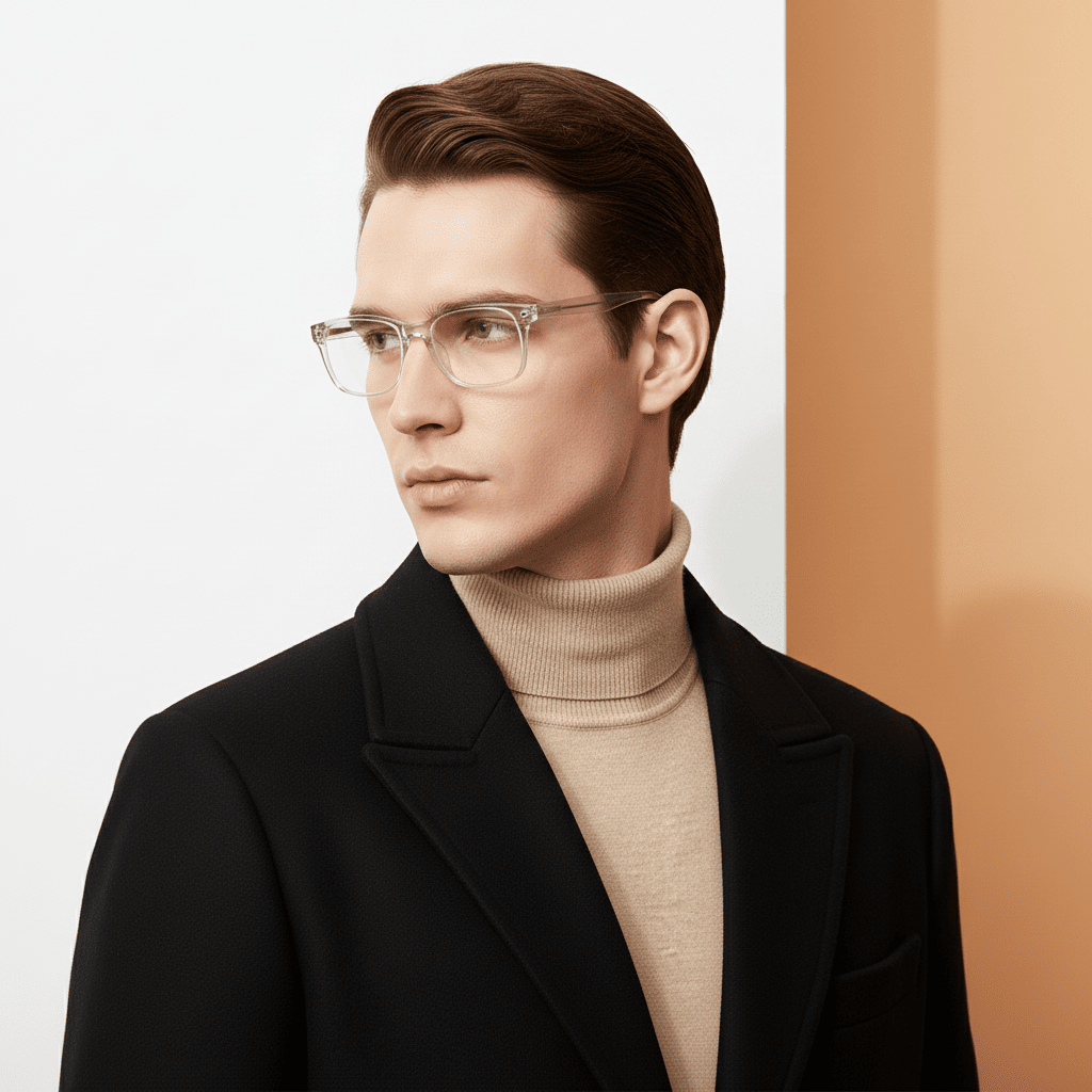 Transparent Rectangle Reading Glasses for Unisex